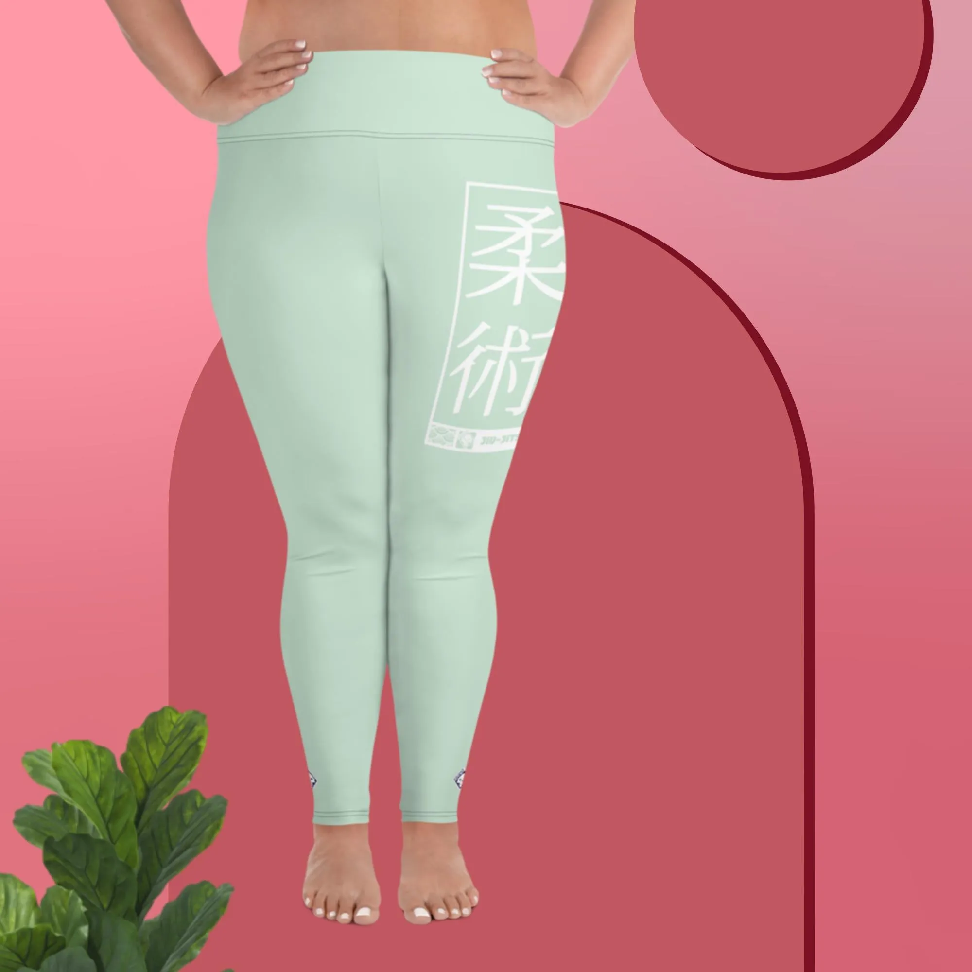 Women's Plus Size Yoga Pants Workout Leggings For Jiu Jitsu 011 - Surf Crest