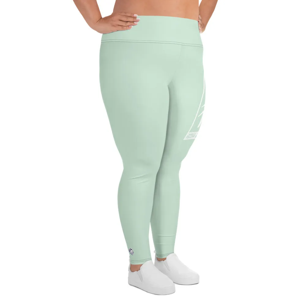 Women's Plus Size Yoga Pants Workout Leggings For Jiu Jitsu 011 - Surf Crest