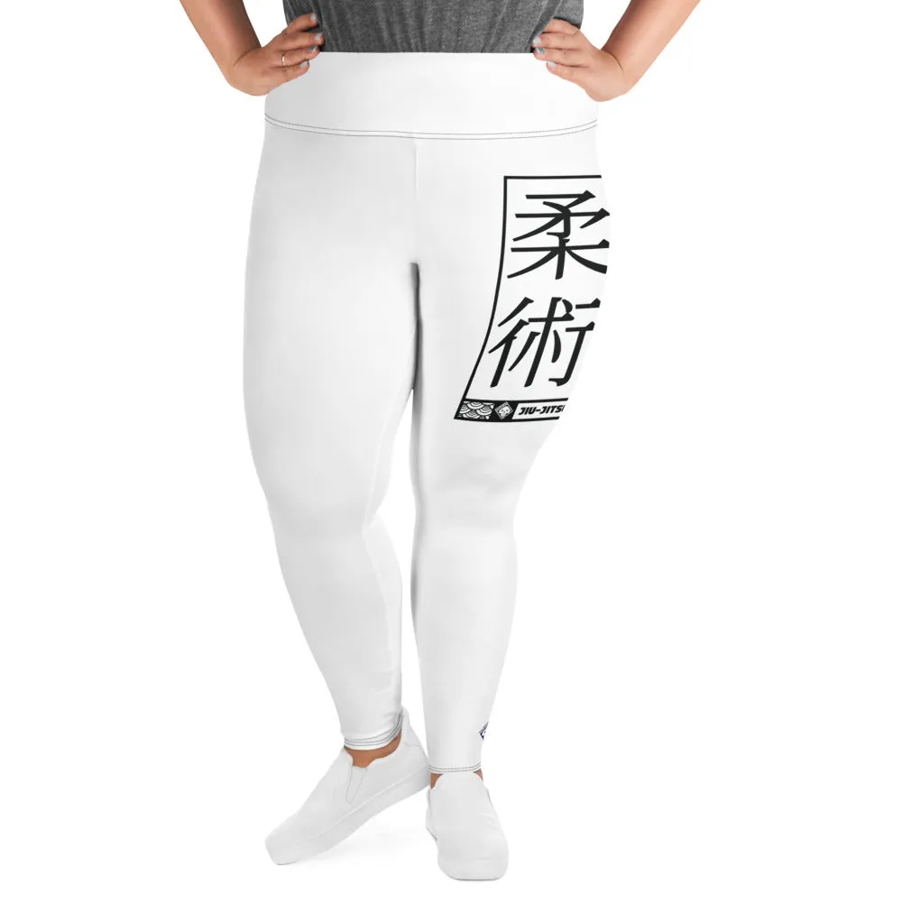 Women's Plus Size Yoga Pants Workout Leggings For Jiu Jitsu 016 - Snow