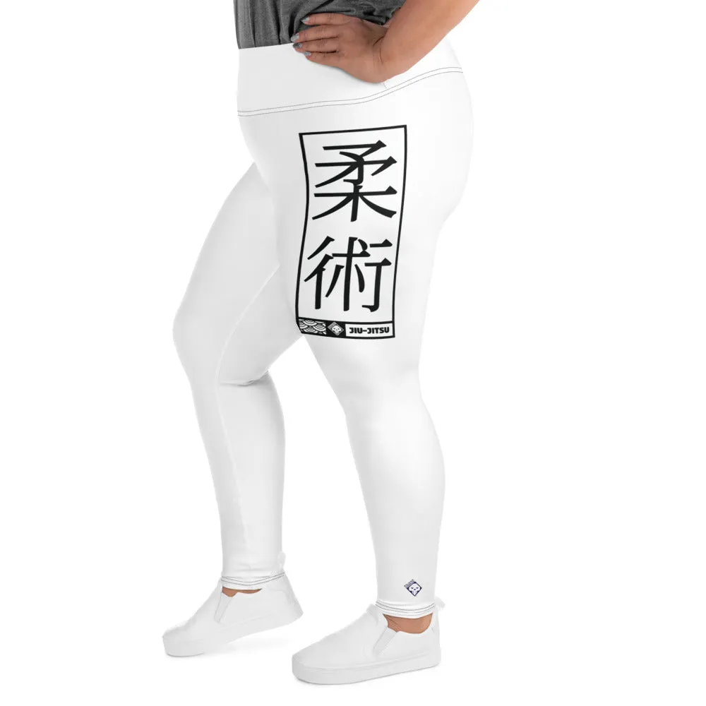 Women's Plus Size Yoga Pants Workout Leggings For Jiu Jitsu 016 - Snow