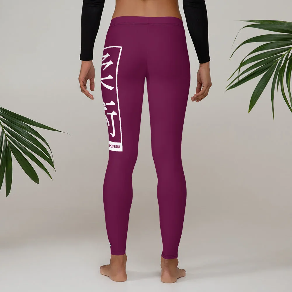 Women's Yoga Pants Workout Leggings For Jiu Jitsu 013 - Tyrian Purple