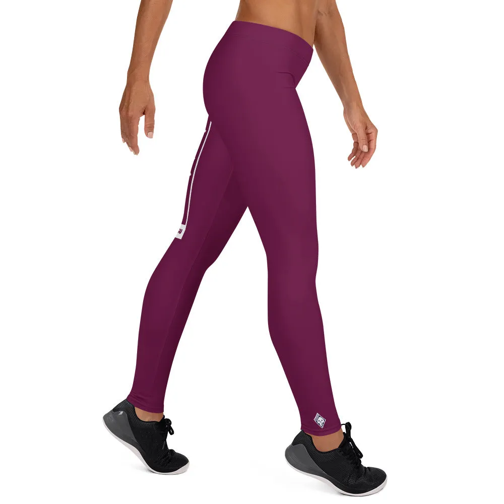 Women's Yoga Pants Workout Leggings For Jiu Jitsu 013 - Tyrian Purple