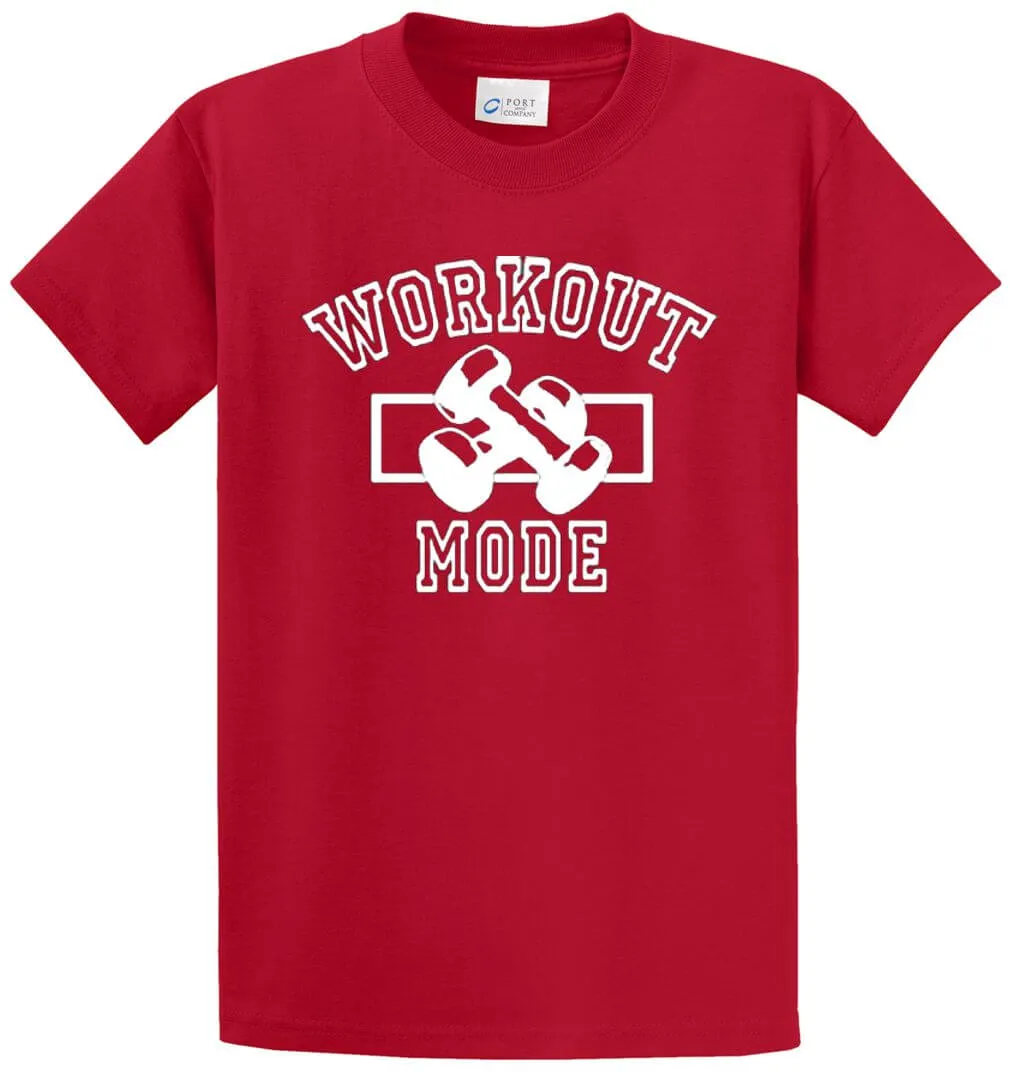 Workout Mode Printed Tee Shirt